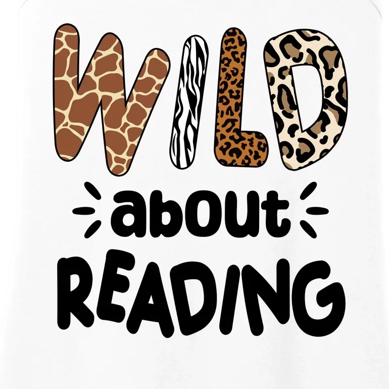 Wild About Reading Animal Print Ladies Essential Tank