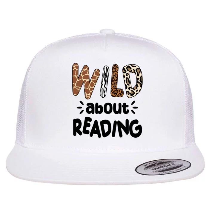 Wild About Reading Animal Print Flat Bill Trucker Hat