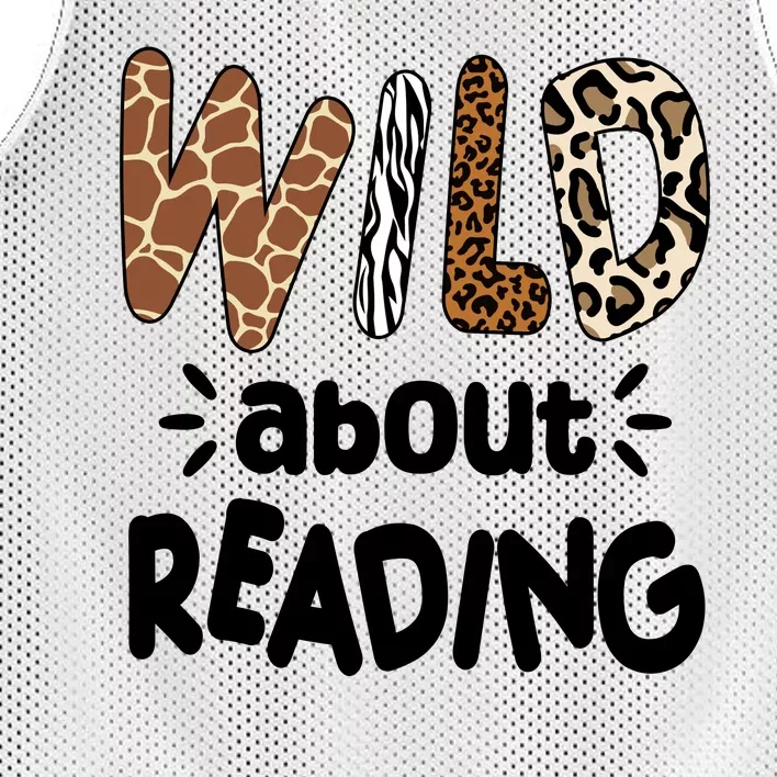 Wild About Reading Animal Print Mesh Reversible Basketball Jersey Tank