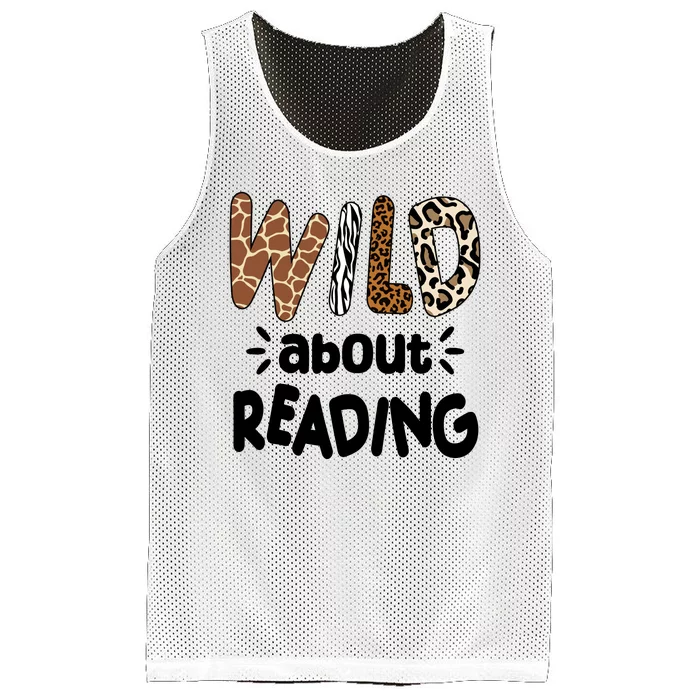 Wild About Reading Animal Print Mesh Reversible Basketball Jersey Tank