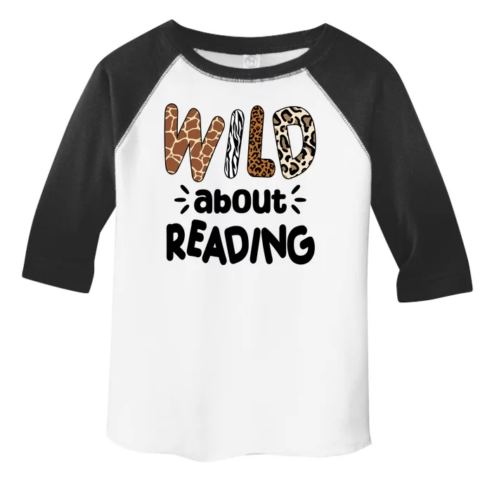 Wild About Reading Animal Print Toddler Fine Jersey T-Shirt