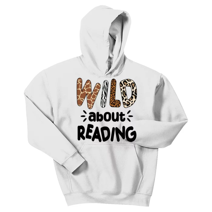 Wild About Reading Animal Print Kids Hoodie