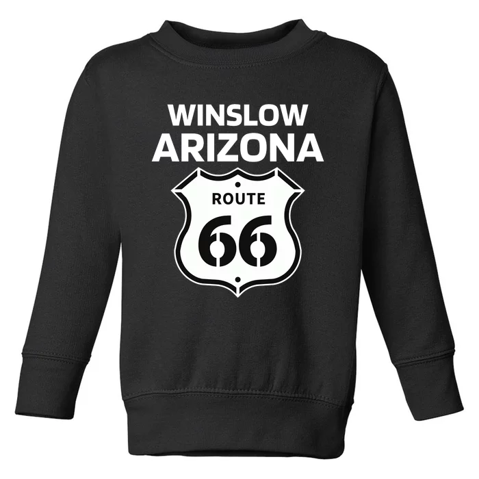 Winslow Arizona Route 66 Toddler Sweatshirt