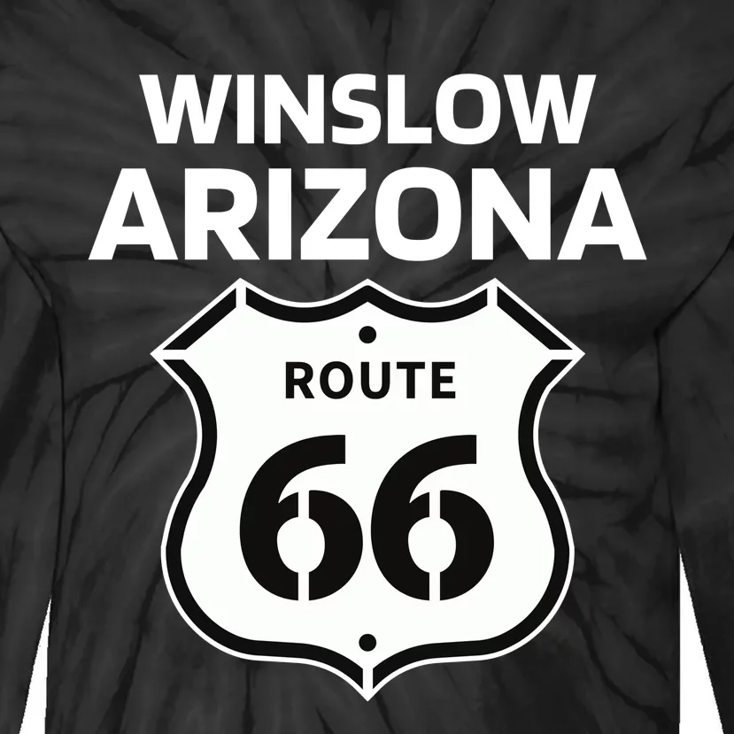 Winslow Arizona Route 66 Tie-Dye Long Sleeve Shirt