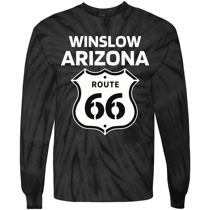 Winslow Arizona Route 66 Tie-Dye Long Sleeve Shirt