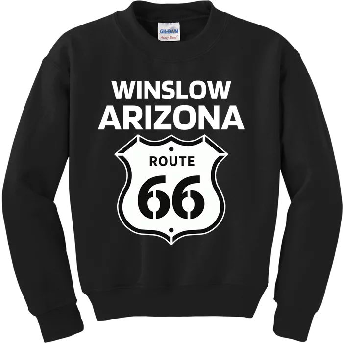 Winslow Arizona Route 66 Kids Sweatshirt