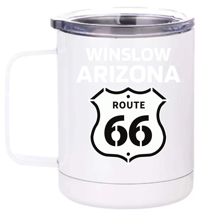 Winslow Arizona Route 66 Front & Back 12oz Stainless Steel Tumbler Cup