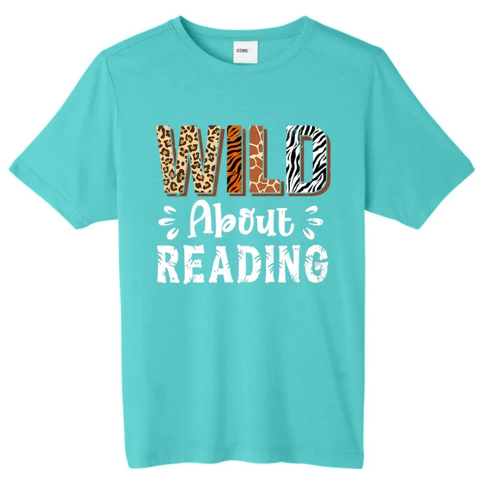 Wild About Reading Books Reader Lover Animals ChromaSoft Performance T-Shirt