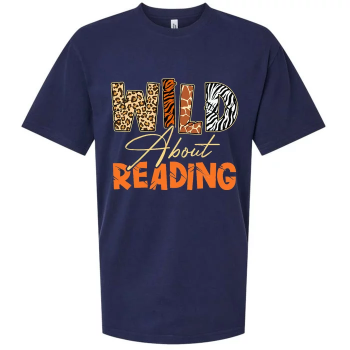 Wild About Reading African Animals Leopard Zebra Wild Zoo Sueded Cloud Jersey T-Shirt