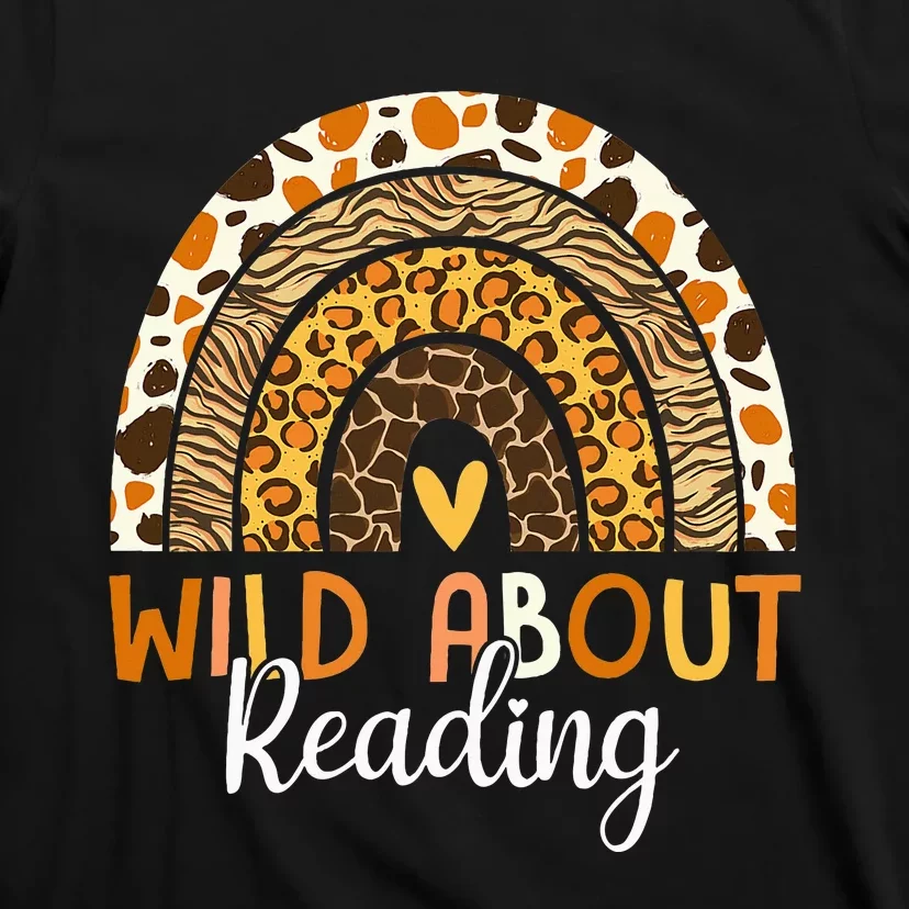 Wild About Reading Teacher Back To School T-Shirt