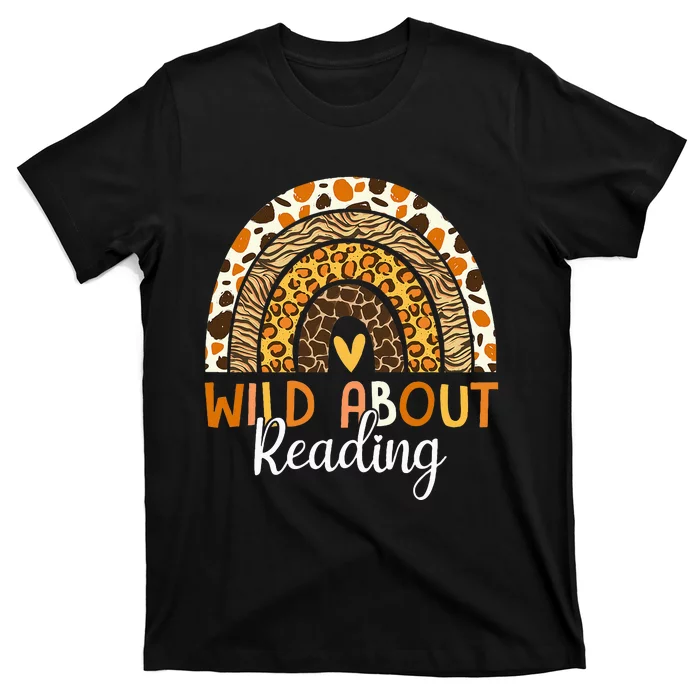 Wild About Reading Teacher Back To School T-Shirt