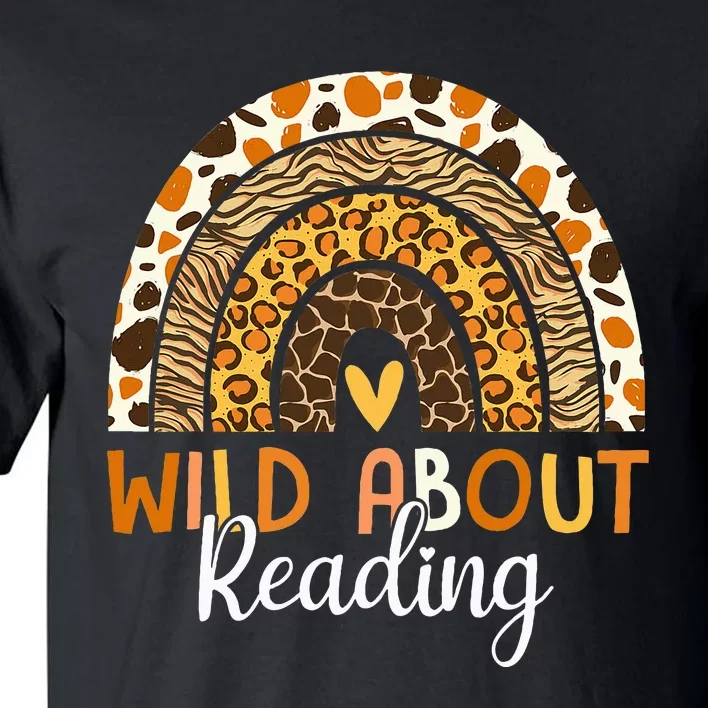 Wild About Reading Teacher Back To School Tall T-Shirt