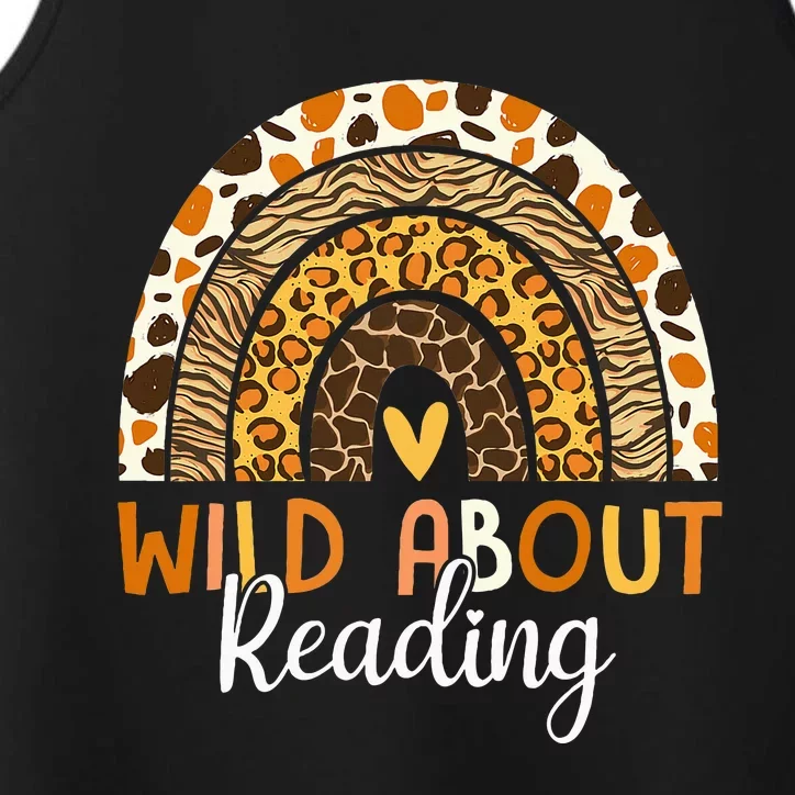 Wild About Reading Teacher Back To School Performance Tank