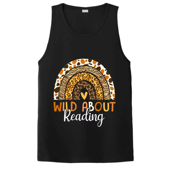 Wild About Reading Teacher Back To School Performance Tank