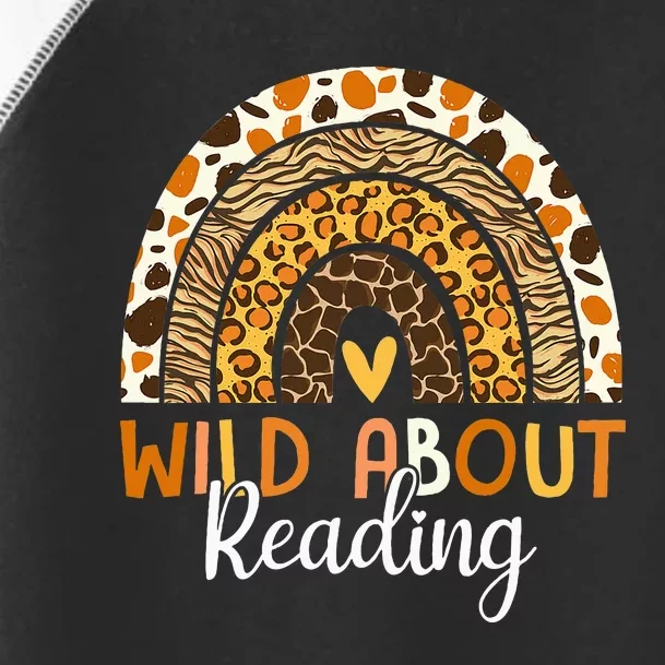 Wild About Reading Teacher Back To School Toddler Fine Jersey T-Shirt