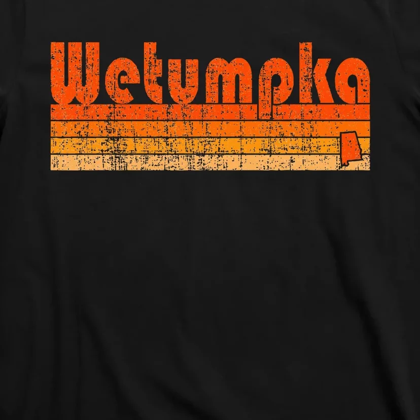 Wetumpka Alabama Retro 80s Style T-Shirt