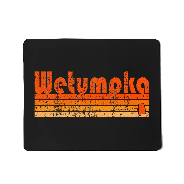 Wetumpka Alabama Retro 80s Style Mousepad