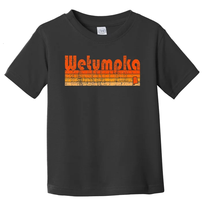 Wetumpka Alabama Retro 80s Style Toddler T-Shirt