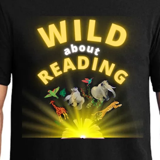 Wild About Reading Books For Teachers Students And Librarians Funny Gift Pajama Set