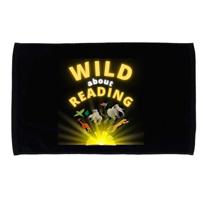 Wild About Reading Books For Teachers Students And Librarians Funny Gift Microfiber Hand Towel