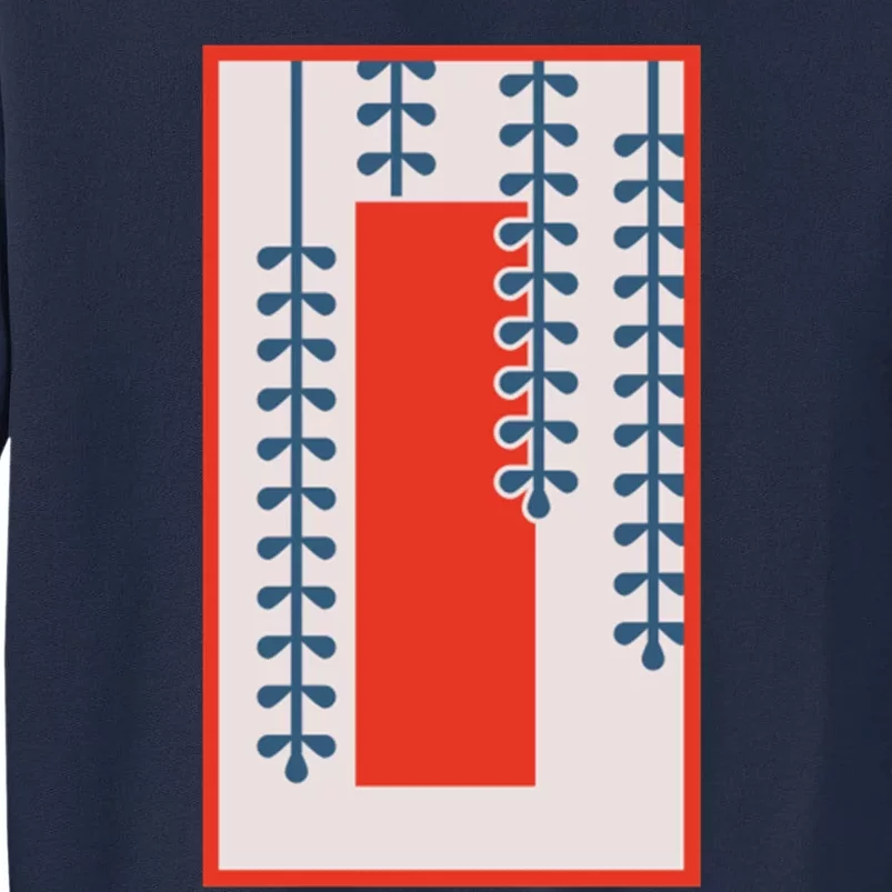 Wisteria And Red Tanzaku Tall Sweatshirt