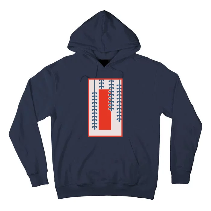 Wisteria And Red Tanzaku Tall Hoodie