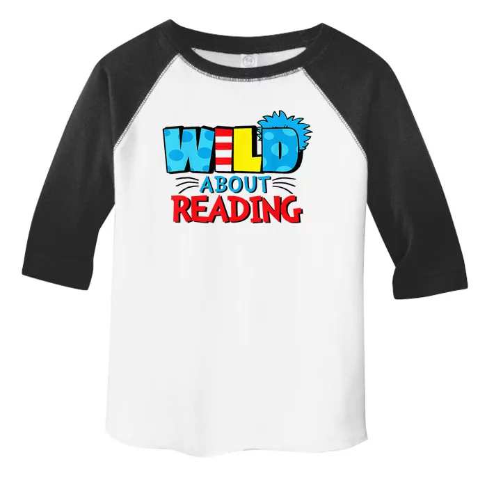 Wild About Reading Dr Teacher Red And White Stripe Hat Toddler Fine Jersey T-Shirt