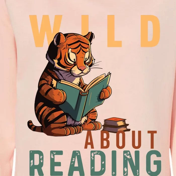 Wild About Reading Love Books Nerd Bookworm Librarian Womens California Wash Sweatshirt