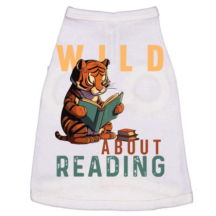 Wild About Reading Love Books Nerd Bookworm Librarian Doggie Tank