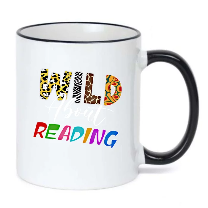 Wild About Reading Reading Books And Bookworm Library Day Great Gift Black Color Changing Mug