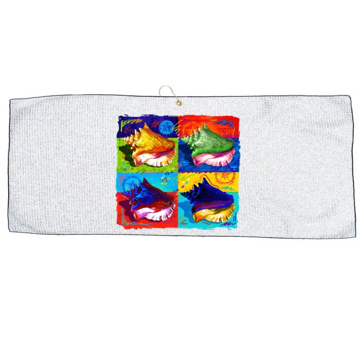 Warhol Conch Shells Large Microfiber Waffle Golf Towel