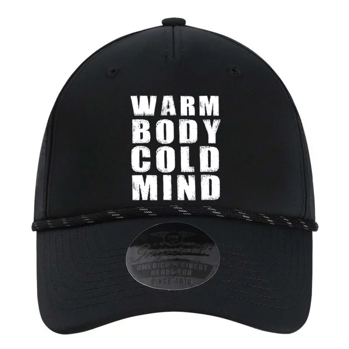 Warm Body Cold Mind Baseball Spring Training Quote Performance The Dyno Cap