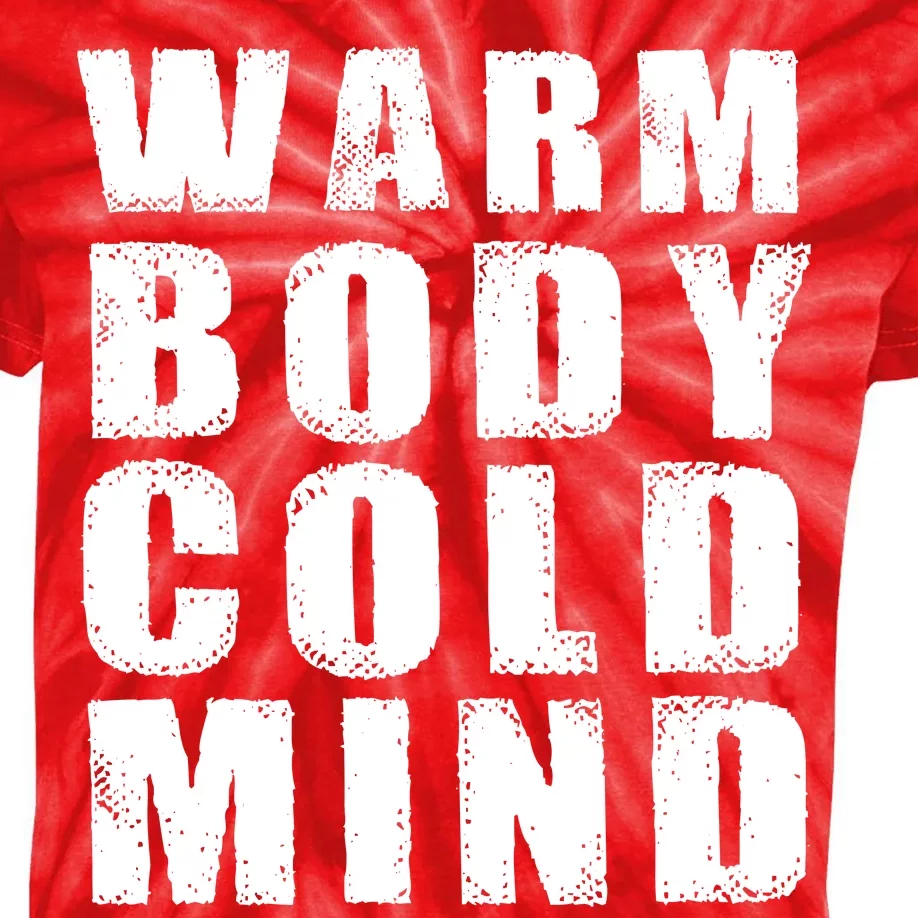 Warm Body Cold Mind Baseball Spring Training Quote Kids Tie-Dye T-Shirt