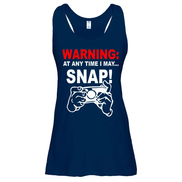 Warning At Any Time I May SNAP Ladies Essential Flowy Tank