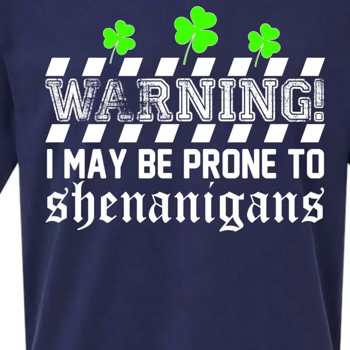 Warning I May be Prone to Shenanigans Sueded Cloud Jersey T-Shirt