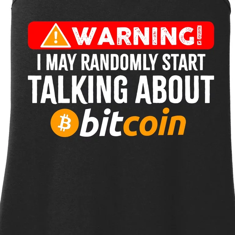 Warning I May Start Talking About Bitcoin Funny Crypto Ladies Essential Tank