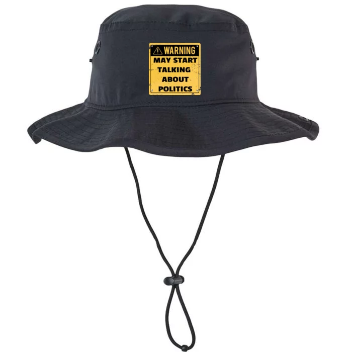 Warning May Start Talking About Politics Legacy Cool Fit Booney Bucket Hat