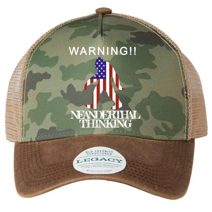 Warning Neanderthal Thinking Bigfoot Legacy Tie Dye Trucker Hat