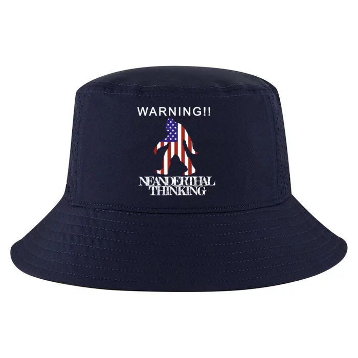 Warning Neanderthal Thinking Bigfoot Cool Comfort Performance Bucket Hat