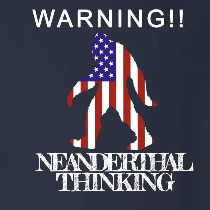 Warning Neanderthal Thinking Bigfoot Toddler Long Sleeve Shirt