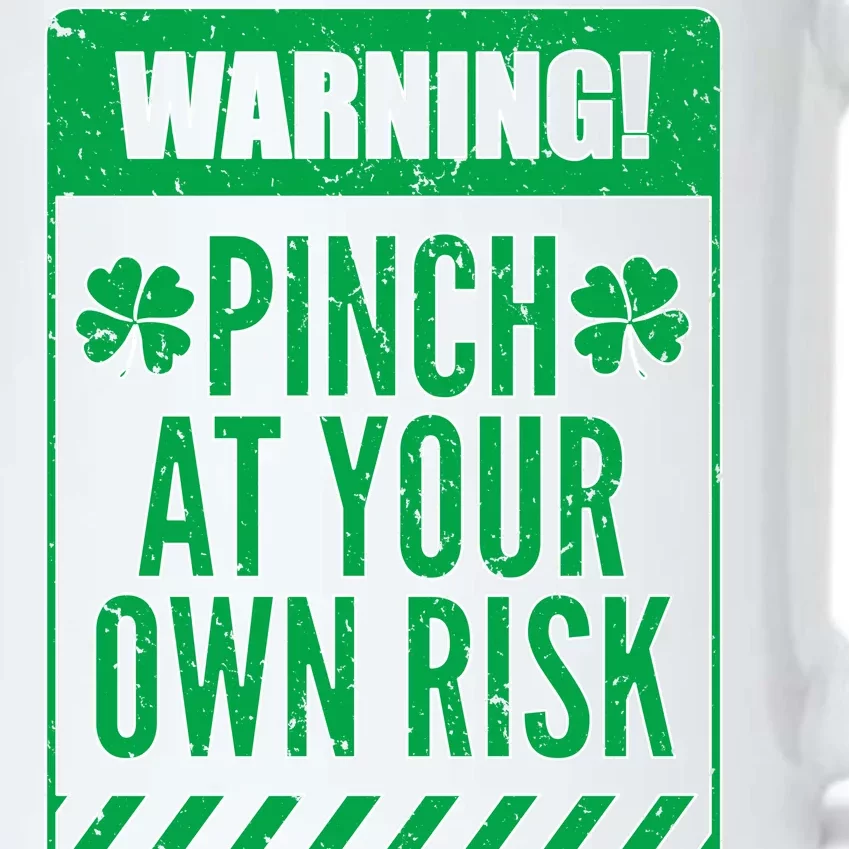 Warning Pinch At Your Own Risk Black Color Changing Mug