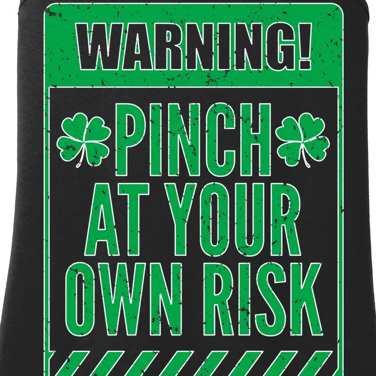 Warning Pinch At Your Own Risk Ladies Essential Tank