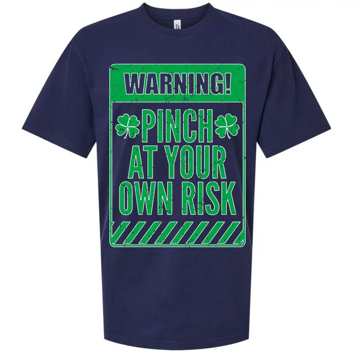 Warning Pinch At Your Own Risk Sueded Cloud Jersey T-Shirt