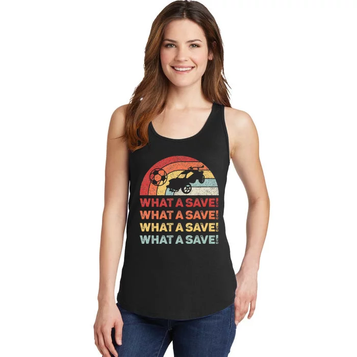 What A Save Rocket Soccer Car League Ladies Essential Tank