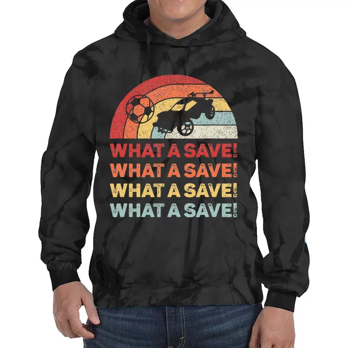 What A Save Rocket Soccer Car League Tie Dye Hoodie