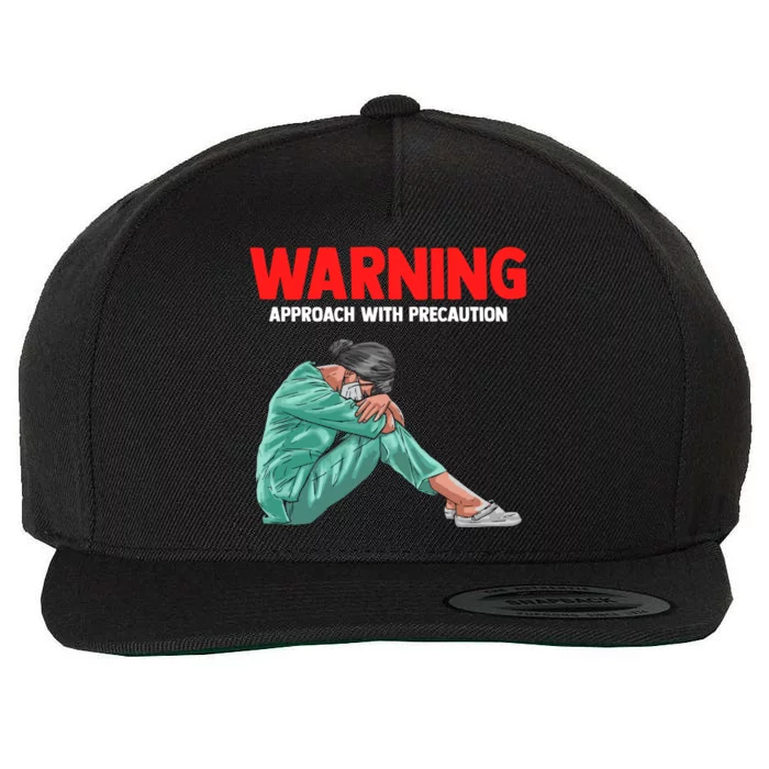 Warning A Stress Student Nurse At Nursing School Great Gift Wool Snapback Cap