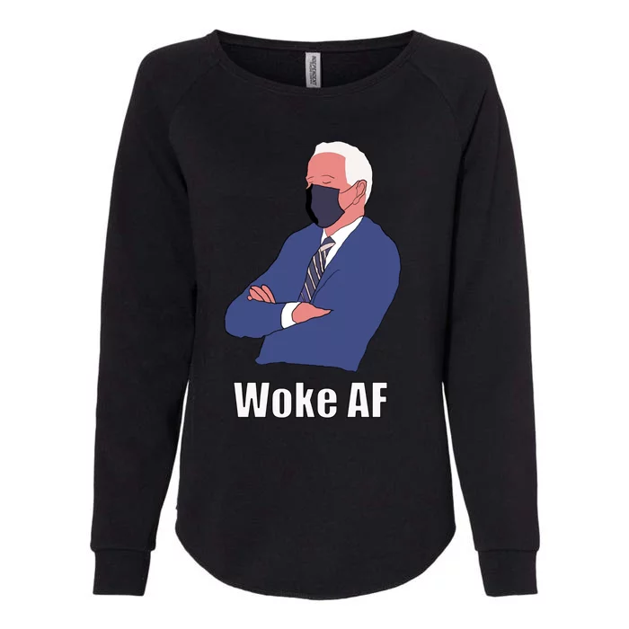 Woke Af Sleeping Joe Biden Sleepy Boi President Meaningful Gift Womens California Wash Sweatshirt