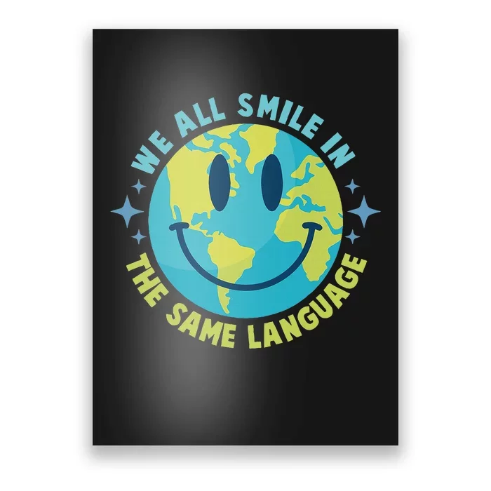 We All Smile In The Same Language Funny Esl Teacher Poster