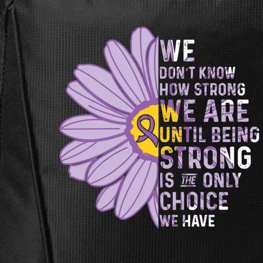 We Are Strongcool Gift Autoimmune Disease Awareness Supporter Ribbon Gift City Backpack