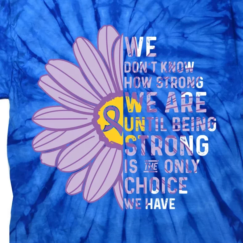 We Are Strongcool Gift Autoimmune Disease Awareness Supporter Ribbon Gift Tie-Dye T-Shirt